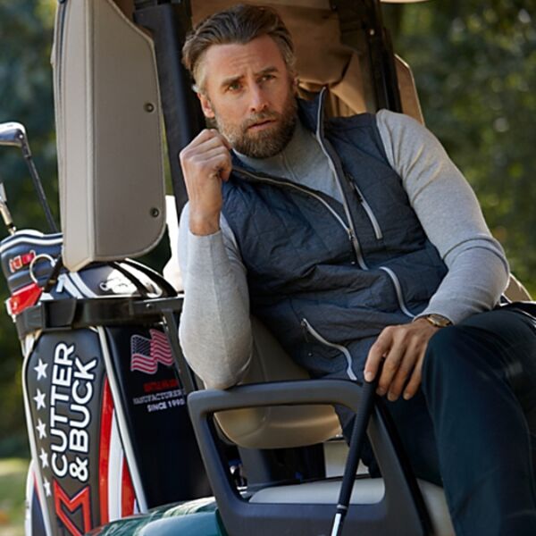 Cutter & Buck Cutter & Buck Rainier PrimaLoft Mens Big and Tall Eco Insulated Full Zip Puffer Vest BCO00019 Cutter & Buck Rainier PrimaLoft Mens Big and Tall Eco Insulated Full Zip Puffer Vest Thumbnail