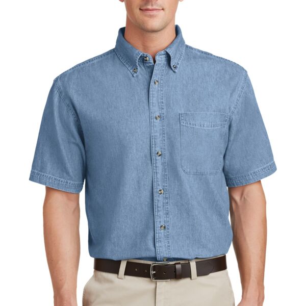 Port & Company Short Sleeve Value Denim Shirt SP11 Short Sleeve Value Denim Shirt Thumbnail