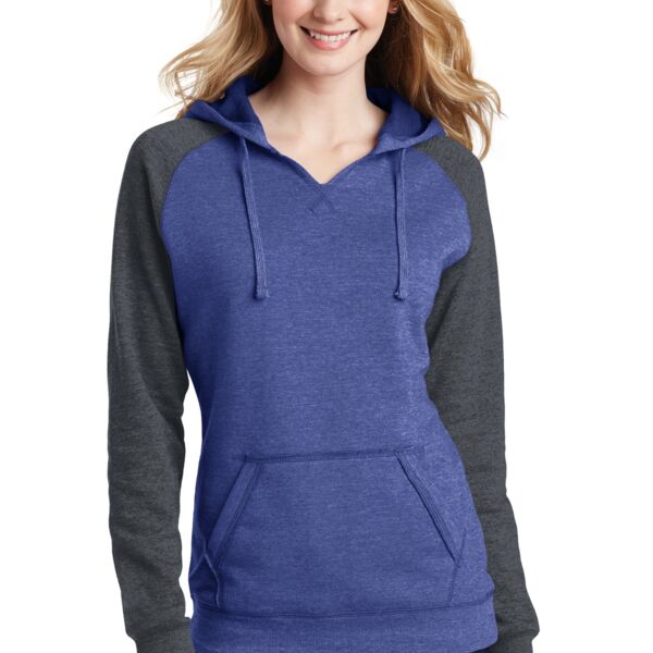 District Women's Lightweight Fleece Raglan Hoodie DT296 Women's Lightweight Fleece Raglan Hoodie Thumbnail